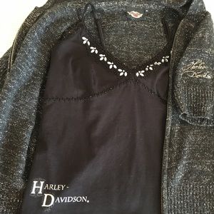 Beautiful and sexy Harley Davidson hoodie & top
